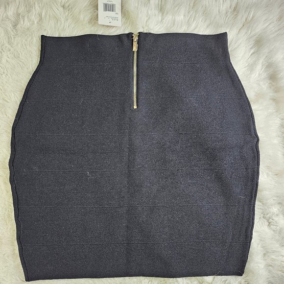 NWT Guess Women's Black Anaria Bandage Skirt Size L - Picture 8 of 8